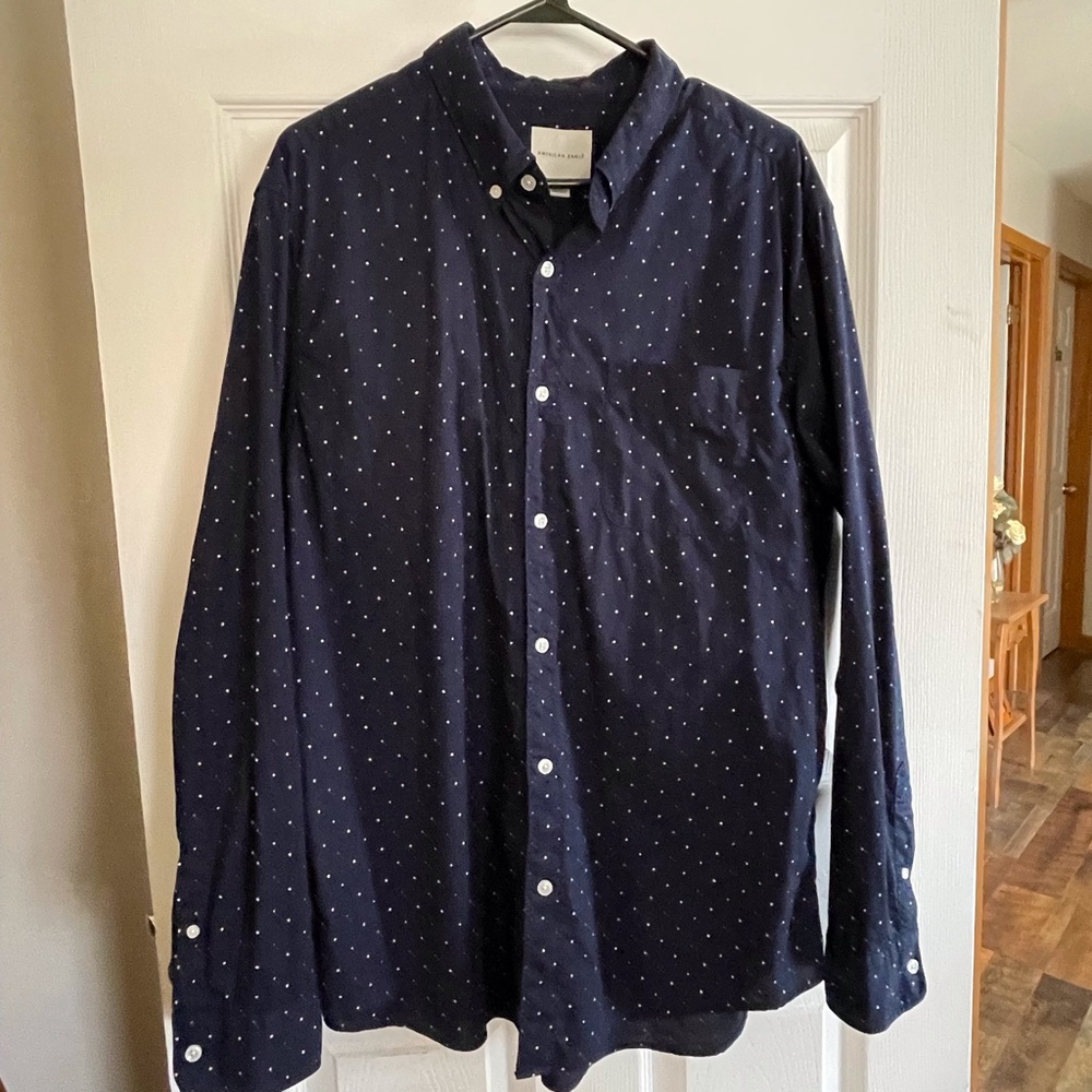 American Eagle Outfitters -young men’s long sleeve button down shirt